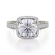 Michael M Hidden Halo Round Engagement Ring