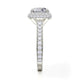 Michael M Hidden Halo Round Engagement Ring
