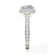 Michael M Hidden Halo Round Engagement Ring