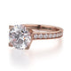 Michael M Hidden Halo Round Engagement Ring
