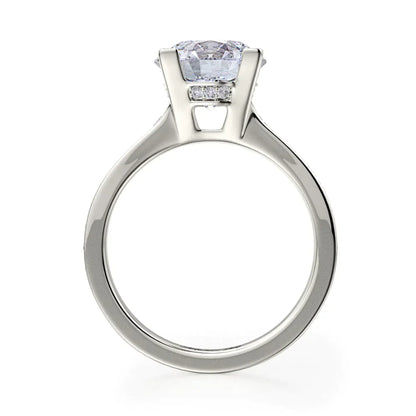 Michael M Hidden Halo Round Engagement Ring