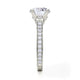 Michael M Hidden Halo Round Engagement Ring