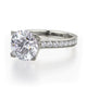 Michael M Hidden Halo Round Engagement Ring
