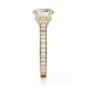 Michael M Hidden Halo Round Engagement Ring