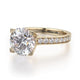 Michael M Hidden Halo Round Engagement Ring