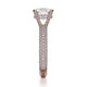 Michael M Hidden Halo Round Engagement Ring