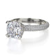Michael M Hidden Halo Round Engagement Ring