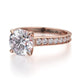 Michael M Hidden Halo Round Engagement Ring