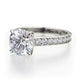 Michael M Hidden Halo Round Engagement Ring