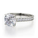 Michael M Hidden Halo Round Engagement Ring
