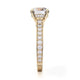 Michael M Hidden Halo Round Engagement Ring