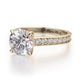 Michael M Hidden Halo Round Engagement Ring