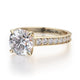 Michael M Hidden Halo Round Engagement Ring