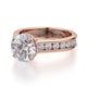 Michael M Hidden Halo Round Engagement Ring