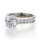 Michael M Hidden Halo Round Engagement Ring