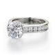 Michael M Hidden Halo Round Engagement Ring