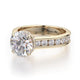 Michael M Hidden Halo Round Engagement Ring