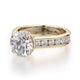 Michael M Hidden Halo Round Engagement Ring