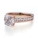 Michael M Hidden Halo Round Engagement Ring