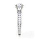 Michael M Hidden Halo Round Engagement Ring