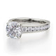Michael M Hidden Halo Round Engagement Ring