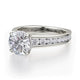 Michael M Hidden Halo Round Engagement Ring