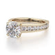 Michael M Hidden Halo Round Engagement Ring