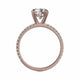 Michael M Center Stone Claw Prong Round Engagement Ring