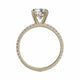 Michael M Center Stone Claw Prong Round Engagement Ring