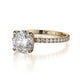 Michael M Center Stone Claw Prong Round Engagement Ring