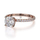 Michael M Hidden Halo Round Engagement Ring
