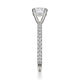 Michael M Hidden Halo Round Engagement Ring