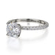 Michael M Hidden Halo Round Engagement Ring