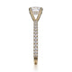 Michael M Hidden Halo Round Engagement Ring