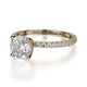 Michael M Hidden Halo Round Engagement Ring