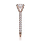 Michael M Hidden Halo Round Engagement Ring