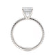 Michael M Hidden Halo Emerald Engagement Ring