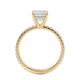 Michael M Hidden Halo Emerald Engagement Ring