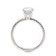 Michael M Hidden Halo Oval Engagement Ring