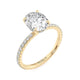 Michael M Hidden Halo Oval Engagement Ring