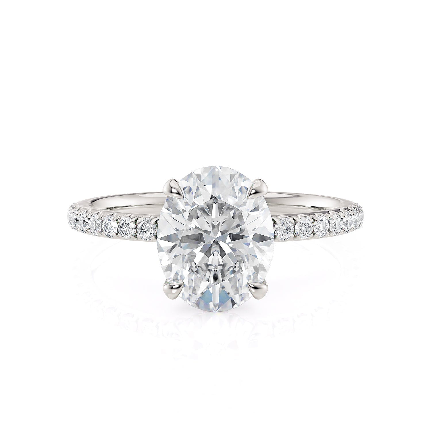 MICHAEL M Engagement Rings Crown R706-2 Oval