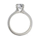 Michael M Hidden Halo Round Engagement Ring