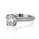 Michael M Hidden Halo Round Engagement Ring