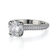 Michael M Hidden Halo Round Engagement Ring