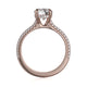 Michael M Hidden Halo Round Engagement Ring