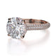 Michael M Hidden Halo Round Engagement Ring