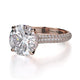 Michael M Hidden Halo Round Engagement Ring