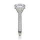 Michael M Hidden Halo Round Engagement Ring