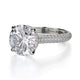 Michael M Hidden Halo Round Engagement Ring