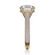 Michael M Hidden Halo Round Engagement Ring